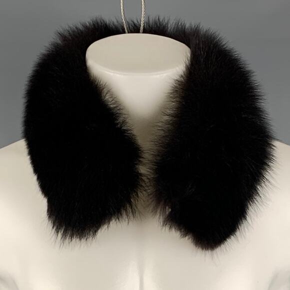 SAKS FIFTH AVENUE Brown Fur Scarf - Picture 1 of 2